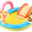 Hesung Inflatable Play Center, 98'' x 67'' x 32'' Kids Pool with Slide for Garden, Backyard Water Park