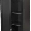 OSHOME and Office One Door Kitchen Black storage pantry