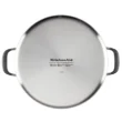 KitchenAid 8 Quart Stainless Steel 5-Ply Clad Stockpot with Lid