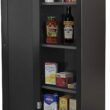 OSHOME and Office One Door Kitchen Black storage pantry