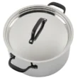 KitchenAid 8 Quart Stainless Steel 5-Ply Clad Stockpot with Lid