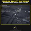Meadowlark Premium Hammock Pet Car Seat Cover with Mesh Window, Black