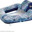 AQUA Zero Gravity Pool Chair Lounge, Inflatable Pool Chair, Adult Pool Float, Heavy Duty, Blue Fern