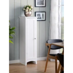 American Furniture Classics OS Home and Office One Door Storage Kitchen Pantry, White