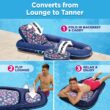 Aqua Campania Ultimate 2-in-1 Pool Float Lounge – Extra Large – Inflatable Pool Floats for Adults with Adjustable Backrest & Cupholder Caddy – Navy Hibiscus Aqua Campania Ultimate 2-in-1 Pool Float Lounge – Extra Large – Inflatable Pool Floats for Adults with Adjustable Backrest & Cupholder Caddy – Navy Hibiscus