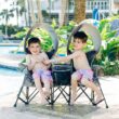 Baby Delight Go with Me Duo Deluxe Portable Double Chair, Grey