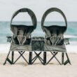 Baby Delight Go with Me Duo Deluxe Portable Double Chair, Grey