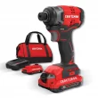 CRAFTSMAN CMCF810C2 V20 20-volt Max Variable Speed Brushless Cordless Impact Driver (2-Batteries Included)