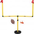 Franklin Sports Youth Football Goal-Post Set — Kids’ Football Goal Post with Mini Football — Fun Football Goal for All Ages — Easy Assembly — Adjustable Height — Weighted Base