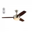 Harbor Breeze  Beach Creek 44-in Brushed Nickel LED Indoor Downrod or Flush Mount Ceiling Fan with Light Remote (3-Blade)