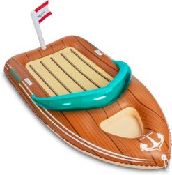 JOYIN Giant Inflatable Boat Pool Float with Reinforced Cooler, Summer Pool Party Lounge Raft Decorations Toys for Kids & Adults