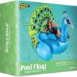 JOYIN Inflatable Peacock Pool Float, Fun Beach Floaties, Swim Party Toys, Pool Island, Summer Pool Raft Lounge for Adults & Kids
