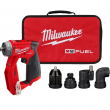 Milwaukee 2505-20 M12 FUEL 12-Volt Lithium-Ion Brushless Cordless 4-in-1 Installation 3/8 in. Drill Driver with 4 Tool Head (Tool-Only)