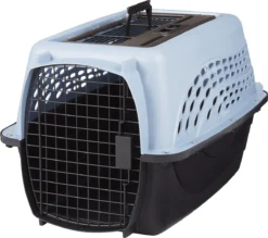 Petmate Two Door Pet Kennel for Pets up to 15 Pounds, Medium Blue