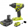 RYOBI P235AK2-AR2036 ONE+ 18V Cordless 1/4 in. Impact Driver Kit with 1.5 Ah Battery and Charger w/ FREE Impact Rated Driving Kit (20-Piece)