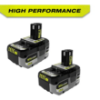 RYOBI PBP2007 ONE+ HP 18V HIGH PERFORMANCE Lithium-Ion 6.0 Ah Battery (2-Pack)