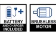 Greenworks BL24L410 24-volt 450-CFM 110-MPH Brushless Handheld Cordless Electric Leaf Blower 4 Ah (Battery & Charger Included)