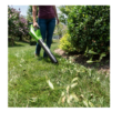 Greenworks BL24L410 24-volt 450-CFM 110-MPH Brushless Handheld Cordless Electric Leaf Blower 4 Ah (Battery & Charger Included)