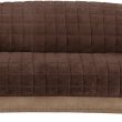 Sure Fit Home Décor Furniture Protector Deluxe Pet Sofa Cover, Polyester, Machine Washable, Sofa, Chocolate