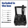 Waterpik Aquarius Water Flosser Professional For Teeth, Gums, Braces, Dental Care, Electric Power With 10 Settings, 7 Tips For Multiple Users And Needs, ADA Accepted, Black WP-662 Waterpik Aquarius Water Flosser Professional For Teeth, Gums, Braces, Dental Care, Electric Power With 10 Settings, 7 Tips For Multiple Users And Needs, ADA Accepted, Black WP-662