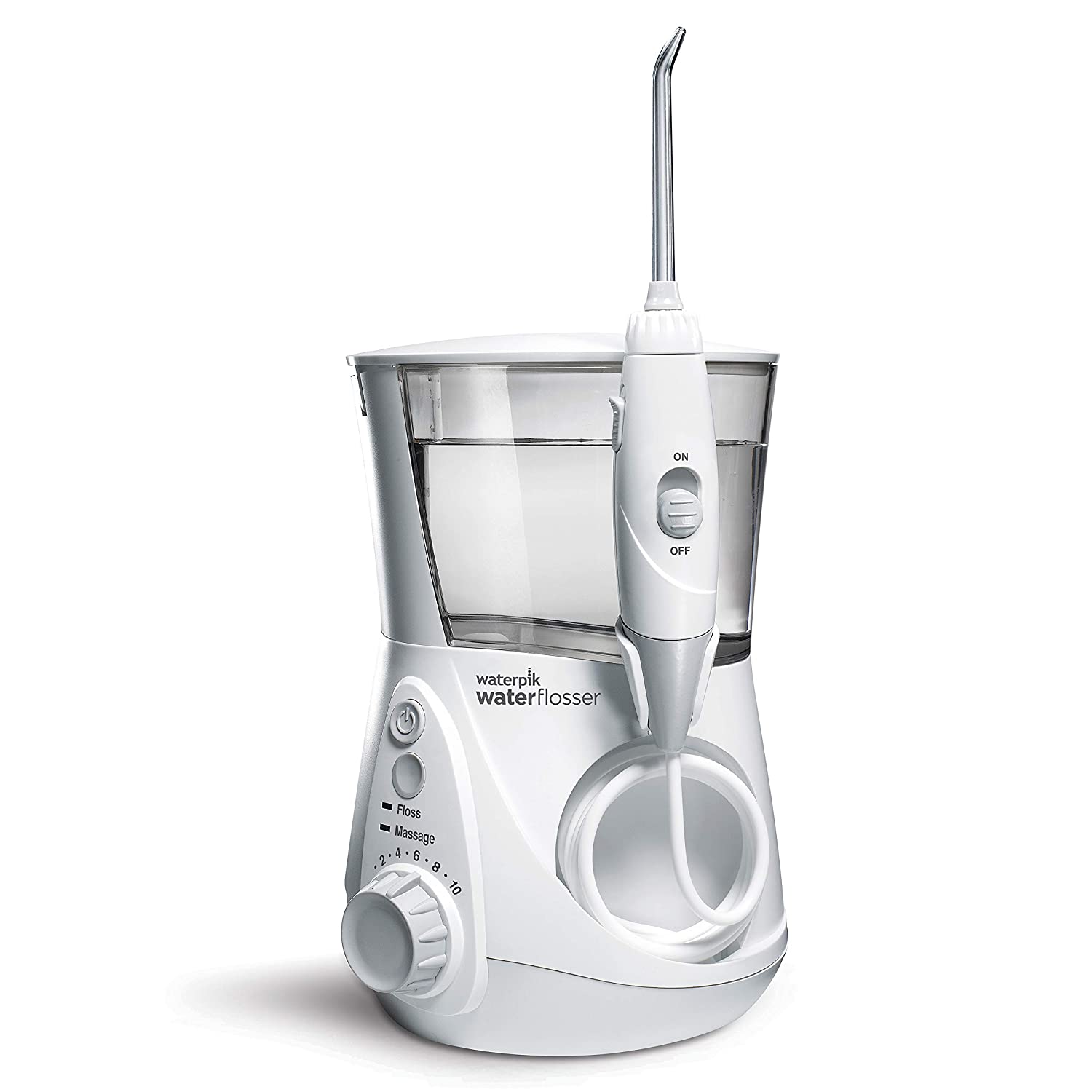 Waterpik Aquarius Water Flosser Professional For Teeth, Gums, Braces, Dental Care, Electric Power With 10 Settings, 7 Tips For Multiple Users And Needs, ADA Accepted, White WP-660 Waterpik Aquarius Water Flosser Professional For Teeth, Gums, Braces, Dental Care, Electric Power With 10 Settings, 7 Tips For Multiple Users And Needs, ADA Accepted, White WP-660