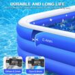 Inflatable Swimming Pool, 120" X 72" X 22" Kiddie Pool, amily Inflatable Lounge Pool for Kiddie, Kids, Adults, Infant, Toddlers, Easy Set Swimming Pool for Garden, Backyard, Outdoor Summer Water PartyInflatable Swimming Pool, 120" X 72" X 22" Kiddie Pool, amily Inflatable Lounge Pool for Kiddie, Kids, Adults, Infant, Toddlers, Easy Set Swimming Pool for Garden, Backyard, Outdoor Summer Water Party