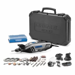 Dremel 4300 47-Piece Variable Speed Corded 1.8-Amp Multipurpose Rotary Tool with Hard Case