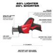 Milwaukee Reciprocating Saw 2420-20 M12 12V Lithium-Ion HACKZALL Cordless (Tool-Only)