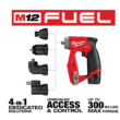Milwaukee 2505-22-2426-20 M12 FUEL 12V Lithium-Ion Brushless Cordless 4-in-1 Installation 3/8 in. Drill Driver Kit with M12 Multi-Tool