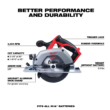 Milwaukee 2630-20-48-59-1850 M18 18V Lithium-Ion Cordless 6-1/2 in. Circular Saw W/ M18 Starter Kit (1) 5.0Ah Battery & Charger