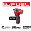 Milwaukee 2551-22-2426-20 M12 FUEL SURGE 12V Lithium-Ion Brushless Cordless 1/4 in. Hex Impact Driver Compact Kit with M12 Multi-Tool