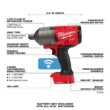Milwaukee 2864-20 M18 FUEL ONE-KEY 18V Lithium-Ion Brushless Cordless 3/4 in. Impact Wrench with Friction Ring (Tool-Only)