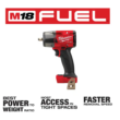 Milwaukee 2960-20 M18 FUEL GEN-2 18V Lithium-Ion Mid Torque Brushless Cordless 3/8 in. Impact Wrench with Friction Ring (Tool-Only)