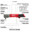 Milwaukee 2565-20 M12 FUEL 12V Lithium-Ion Brushless Cordless 1/2 in. Right Angle Impact Wrench (Tool-Only)