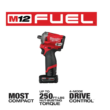 Milwaukee 2555-22-2457-20 M12 FUEL 12V Lithium-Ion Brushless Cordless Stubby 1/2 in. Impact Wrench Kit with M12 3/8 in. Ratchet