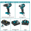 Makita XT269M 18V LXT Lithium-Ion Brushless Cordless Hammer Drill and Impact Driver Combo Kit (2-Tool) w/ (2) 4Ah Batteries, Bag