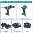 Makita XT288T 18V LXT Lithium-Ion Brushless Cordless Combo Kit 5.0 Ah (2-Piece)