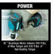 Makita XWT14Z 18V LXT Lithium-Ion Brushless Cordless 4-Speed 1/2 in. Sq. Drive Impact Wrench w/ Friction Ring Anvil, Tool Only