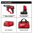 Milwaukee 2416-21XC M12 FUEL 12V Lithium-Ion Brushless Cordless 5/8 in. SDS-Plus Rotary Hammer Kit with One 4.0Ah Battery and Bag