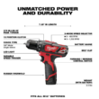 Milwaukee 2407-22-2460-20-48-11-2460 M12 12V Lithium-Ion Cordless 3/8 in. Drill/Driver Kit with M12 Rotary Tool and 6.0 Ah XC Battery Pack