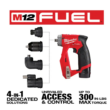 Milwaukee 2505-22-2364-20 M12 FUEL 12V Lithium-Ion Brushless Cordless 4-in-1 Installation 3/8 in. Drill Driver Kit W/ M12 Flood Light