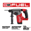 Milwaukee 2912-20 M18 FUEL 18V Lithium-Ion Brushless Cordless 1 in. SDS-Plus Rotary Hammer (Tool-Only)