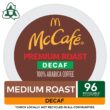McCafé Premium Roast Decaf, Keurig Single Serve K-Cup Pods, Medium Roast Coffee Pods, 96 Count of pack of 4 of 24 K-Cup Pods each