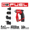 Milwaukee 2505-22-48-11-2460 M12 FUEL 12-Volt Lithium-Ion Brushless Cordless 4-in-1 Interchangeable 3/8 in. Drill Driver Kit with 6.0 Ah Battery