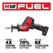 Milwaukee 2520-21XC-2364-20 M12 FUEL 12V Lithium-Ion Cordless HACKZALL Reciprocating Saw Kit with M12 Compact Flood Light (Tool-Only)