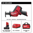 Milwaukee Reciprocating Saw Kit 2520-21XC M12 FUEL 12V Lithium-Ion Brushless Cordless HACKZALL w/ One 4.0Ah Batteries Charger & Tool Bag