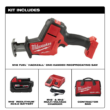 Milwaukee 2719-21 M18 FUEL 18V Lithium-Ion Brushless Cordless HACKZALL Reciprocating Saw Kit W/(1) 5.0Ah Batteries, Charger & Tool Bag