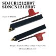 Indexable Lathe Turning Tool,1/2'' Shank 7 Pieces Carbide Turning Tool Set,Metal Lathe Tools Holder