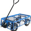 Sunnydaze QH-UC008-BL Utility Steel Garden Cart, Heavy-Duty 400 Pound Capacity Sunnydaze QH-UC008-BL Utility Steel Garden Cart, Heavy-Duty 400 Pound Capacity