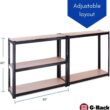 G-Rack Garage Shelving Units - Heavy Duty Racking - Shelves for Storage - 5 Tier - 2000LB Capacity